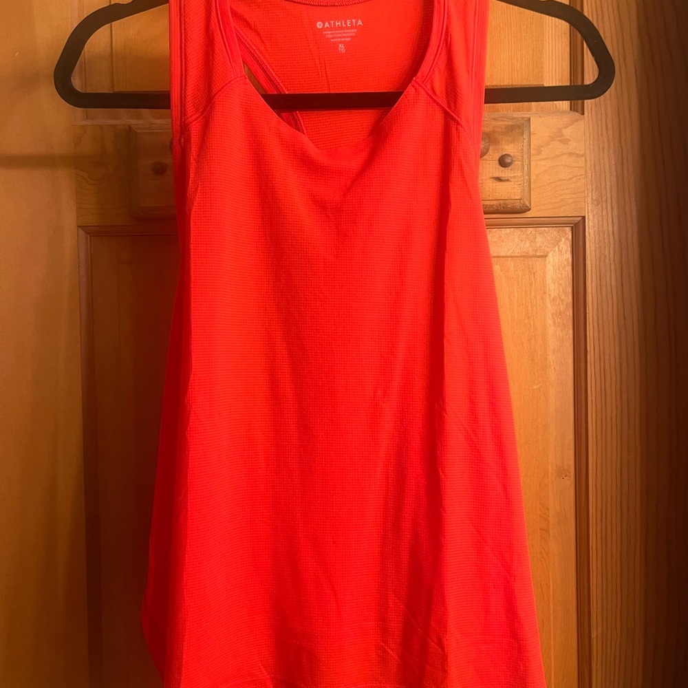 Athleta Cardinal Grid Knit Tank NWT XL